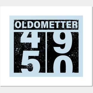 Oldometter 49 50 Birthday Gift Idea Posters and Art